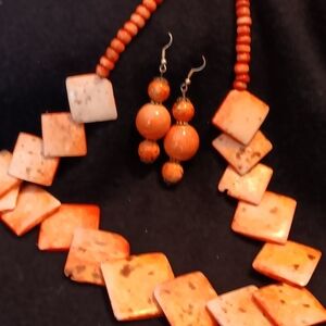 🔥Handmade Jewellry Set: Necklace Earrings And Bracelet